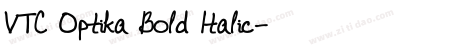 VTC Optika Bold Italic字体转换